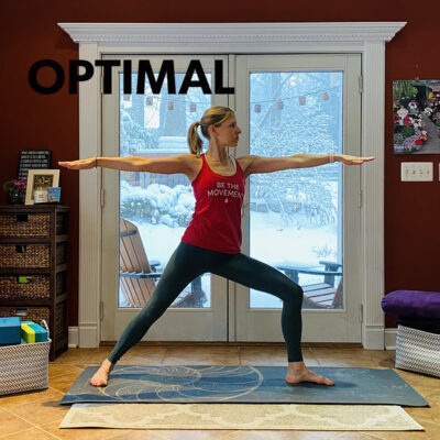 Optimal alignment in yoga